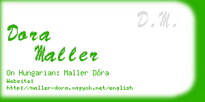 dora maller business card